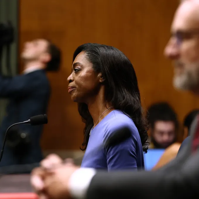 " Erica Schwartz attends her confirmation hearing to become director of the Centers for Disease Control and Prevention with the Senate Health, Education, Labor and Pensions Committee on Capitol Hill July 15, 2026 in Washington, DC. (Finn Gomez/Getty Images)"